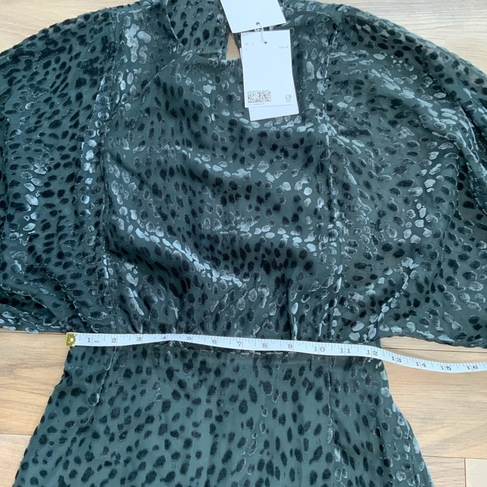 & OTHER STORIES Sheer Voluminous Sleeve Mini Dress - Picture 11 of 11